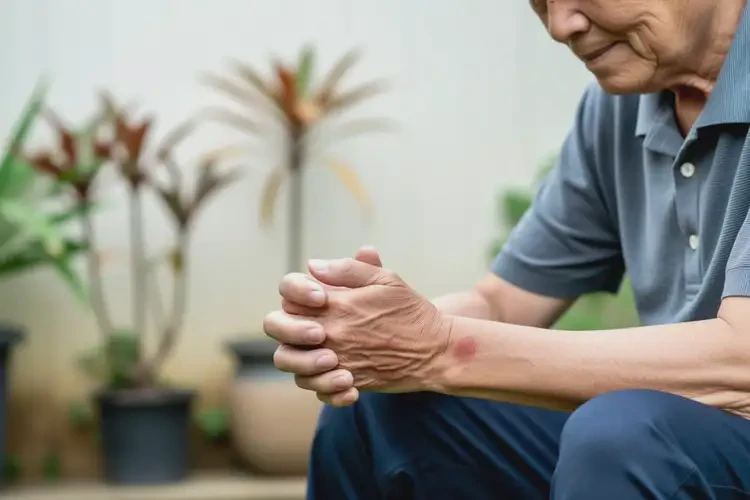 老人身上容易起濕疹不管它會自己自愈嗎(圖1)