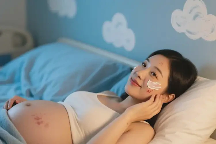 產(chǎn)婦面部偶爾長濕疹可不可以根治(圖1)