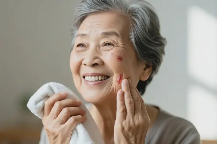 高齡老人面部有濕疹能不能根治(圖1)