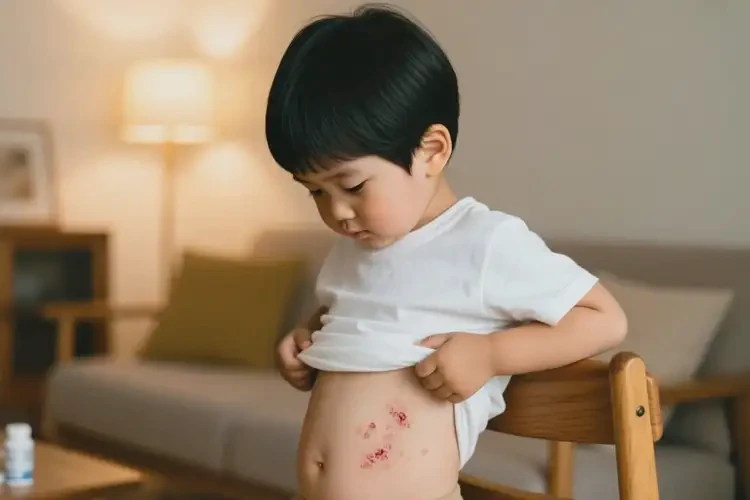 小孩肚子上容易長濕疹可不可以徹底自愈(圖1)