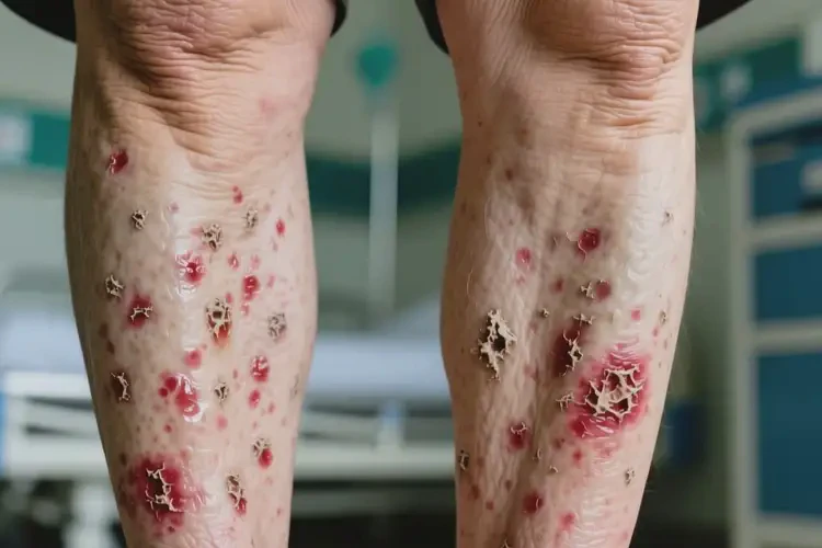 老年人小腿上起濕疹可以徹底自愈嗎(圖1)