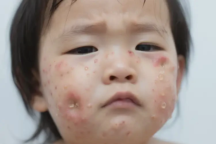 小孩臉上出濕疹能徹底自愈嗎(圖4)