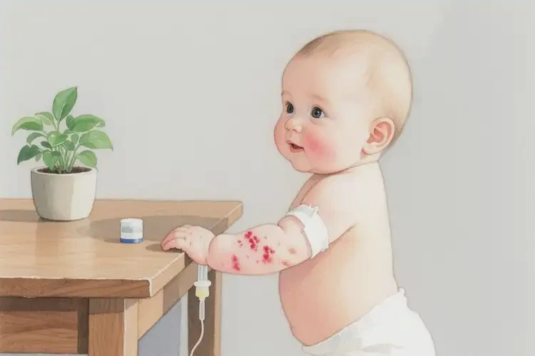 嬰幼兒手臂經(jīng)常起濕疹可不可以根治(圖1)