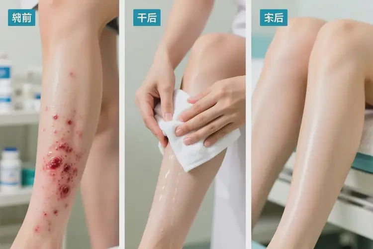 女性小腿上有濕疹可不可以根治(圖1)