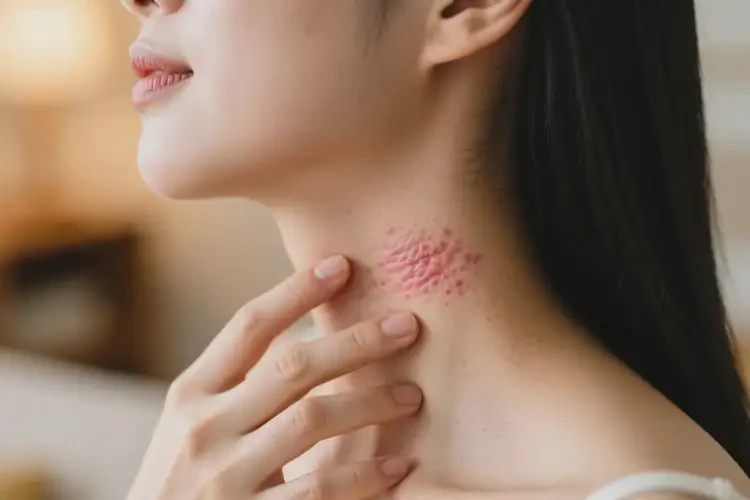 女人脖子上出濕疹能不能根治(圖2)