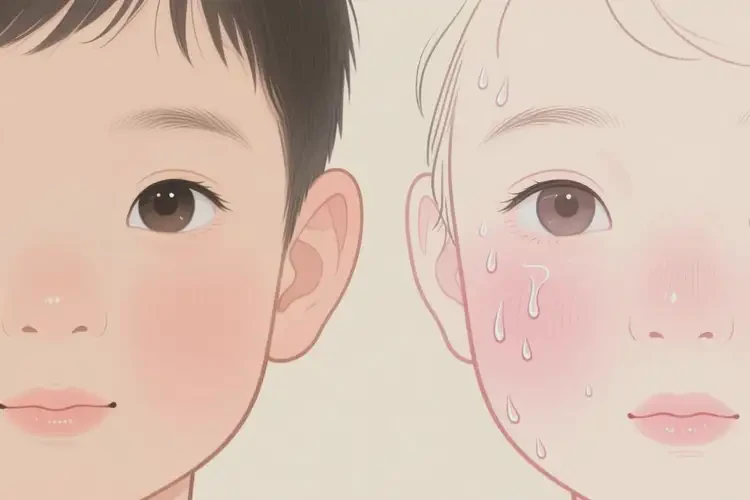 少儿面部有湿疹能靠自己自愈吗(图4)