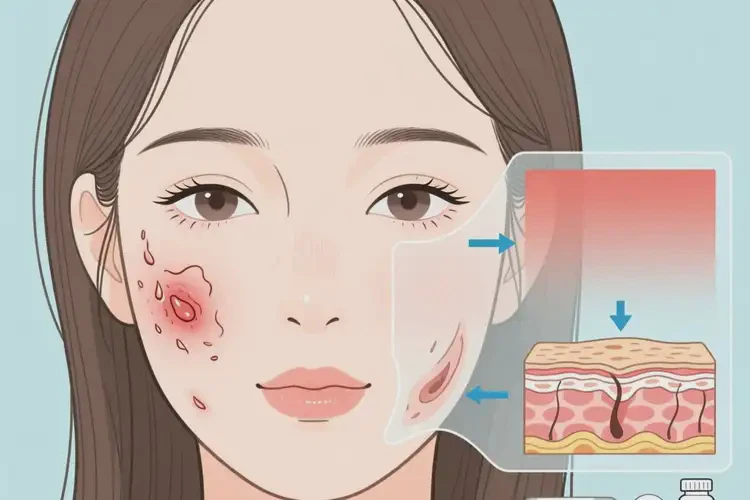 女性臉上偶爾長(zhǎng)濕疹可不可以根治(圖2)