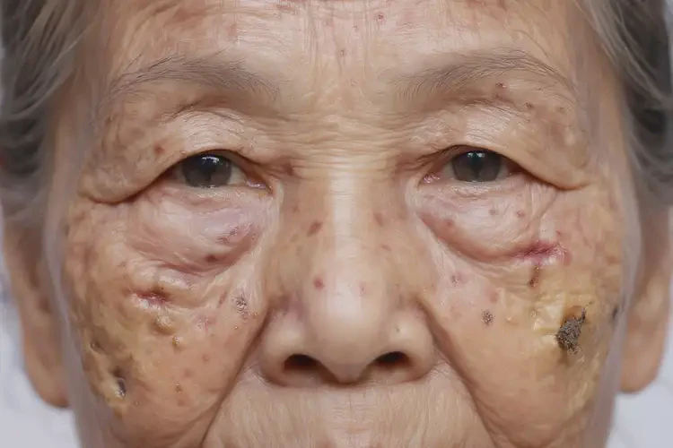 老年人面部容易長(zhǎng)濕疹可不可以根治(圖4)