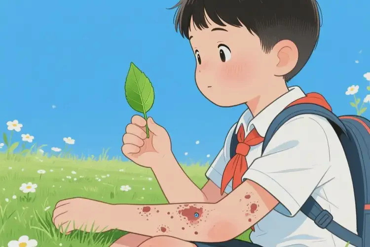 小學(xué)生手臂出現(xiàn)濕疹能徹底自愈嗎(圖1)