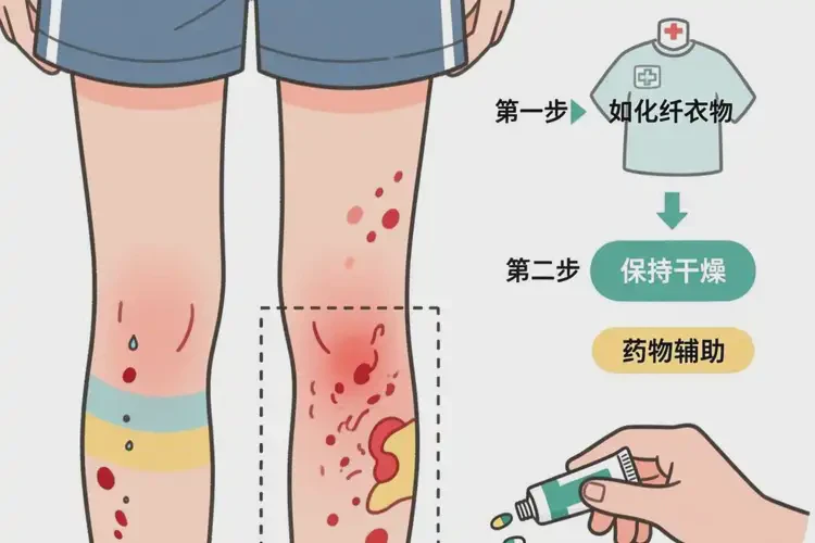 青少年大腿上偶尔长湿疹可不可以根治(图2)