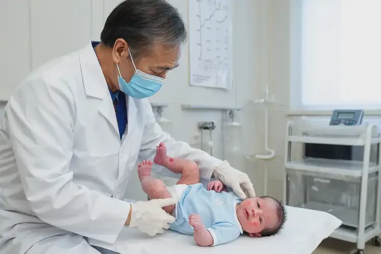 新生儿小腿上偶尔长湿疹可以彻底自愈吗(图1)