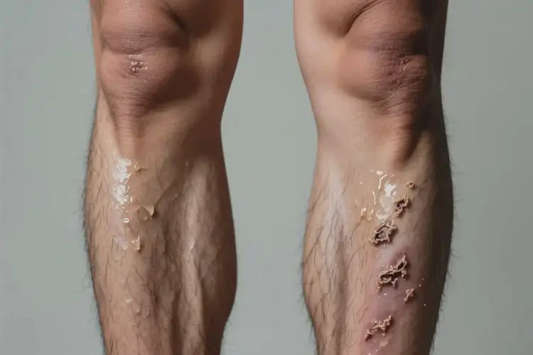 男人小腿偶爾起濕疹能不能根治(圖2)