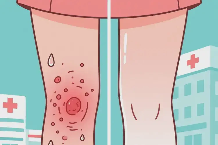 女性大腿經(jīng)常長(zhǎng)濕疹可不可以根治(圖1)