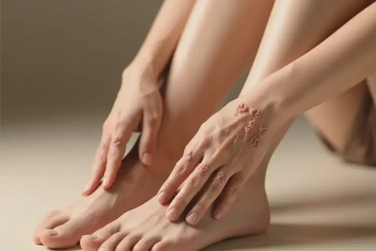 女人四肢經(jīng)常起濕疹可不可以根治(圖1)