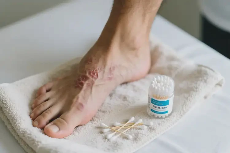 男性腳上偶爾起濕疹可不可以根治(圖1)