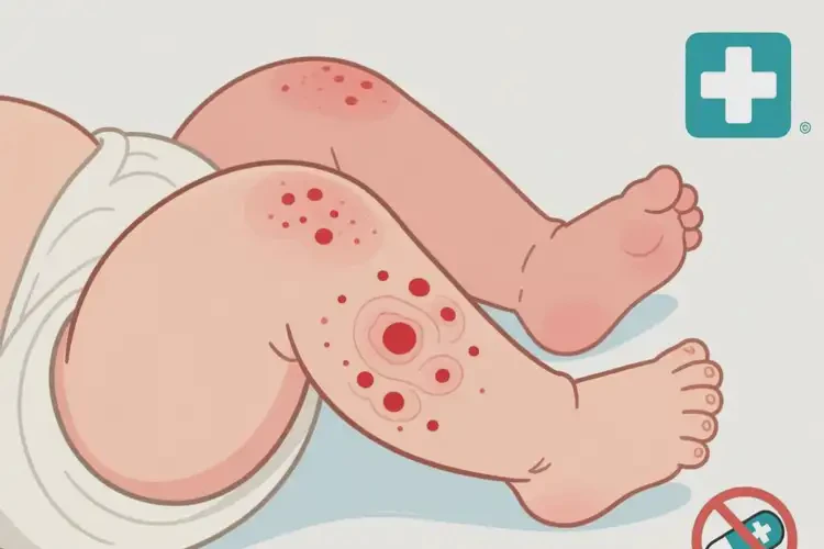 新生兒大腿偶爾起濕疹可不可以根治(圖1)