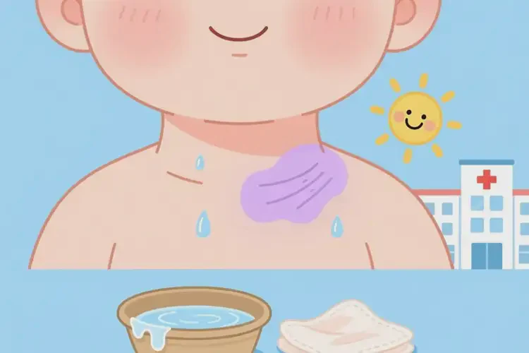 嬰兒脖子上經(jīng)常起濕疹可不可以根治(圖1)