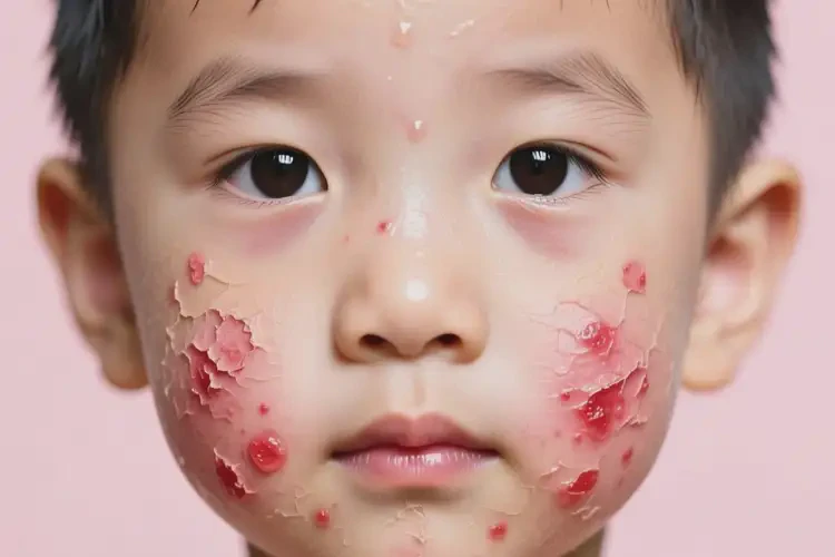 孩子臉上出現(xiàn)濕疹能徹底自愈嗎(圖3)