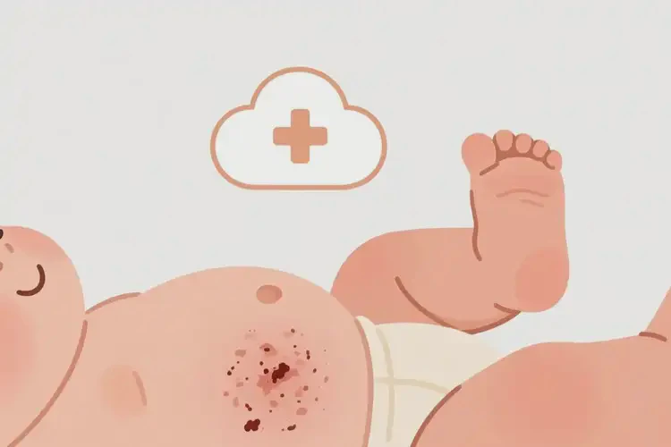 嬰幼兒肚子上經常長濕疹可不可以根治(圖1)