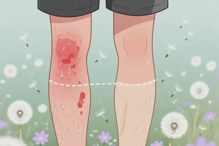 男生小腿上经常长湿疹可不可以根治(图1)