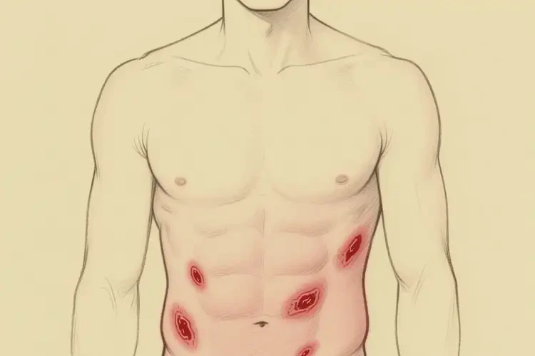 男性肚子上經(jīng)常起濕疹可不可以根治(圖1)