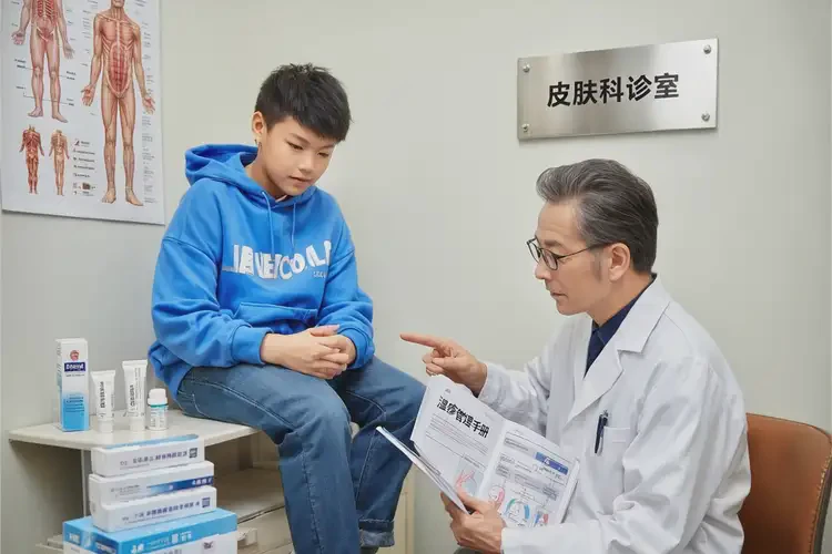 青少年脸上容易长湿疹可不可以彻底自愈(图1)