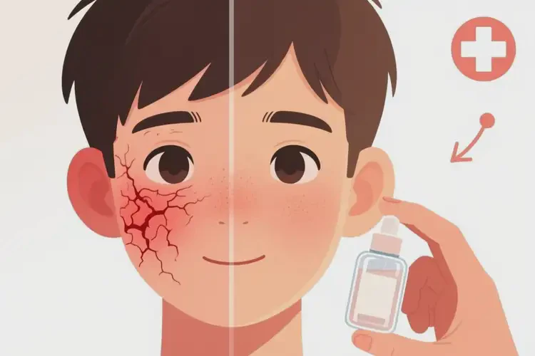 青少年面部出現(xiàn)濕疹可不可以根治(圖2)