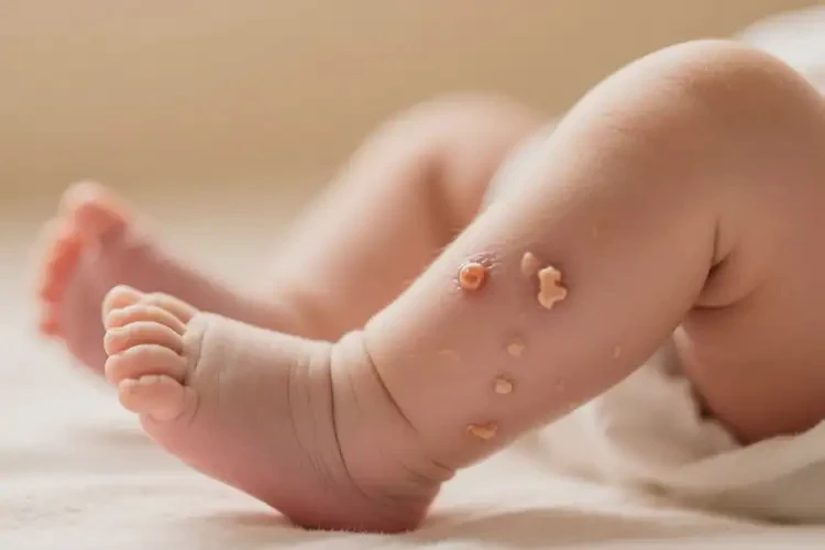 新生兒小腿容易起濕疹可不可以根治(圖1)