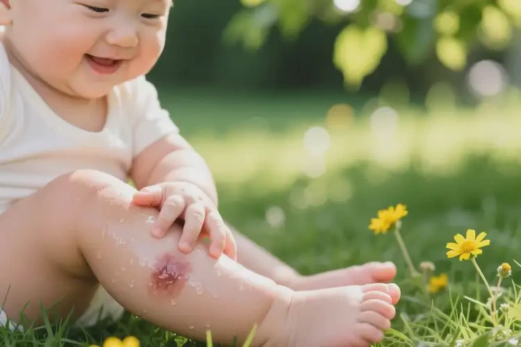 寶寶小腿上偶爾長濕疹可以治好嗎(圖3)