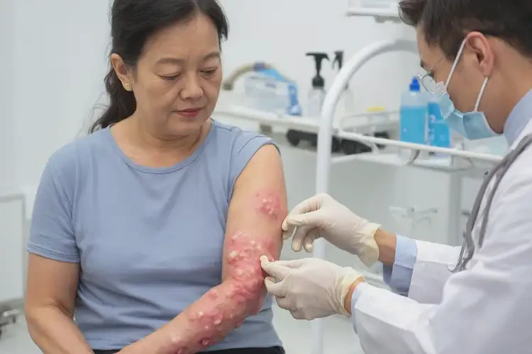 高齡老人肚子上有濕疹不管它會自己痊愈嗎(圖4)