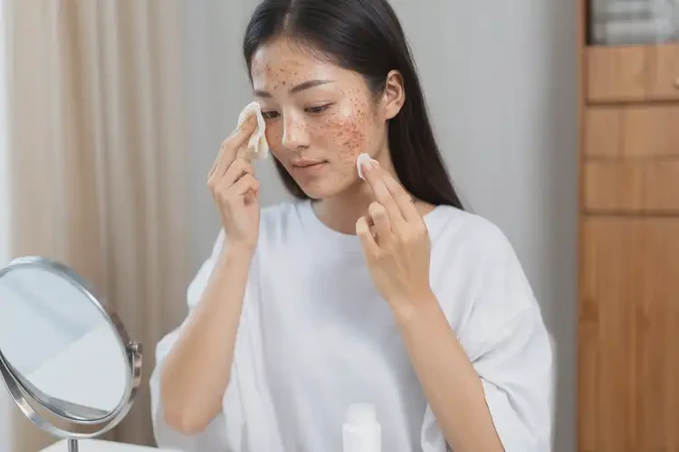 女人面部起湿疹不管它会自己好吗(图2)