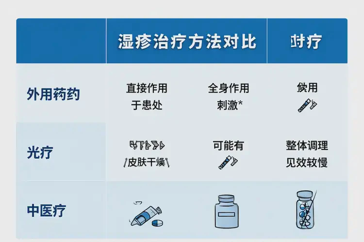 青年人大腿出現(xiàn)濕疹不管它會自己自愈嗎(圖1)