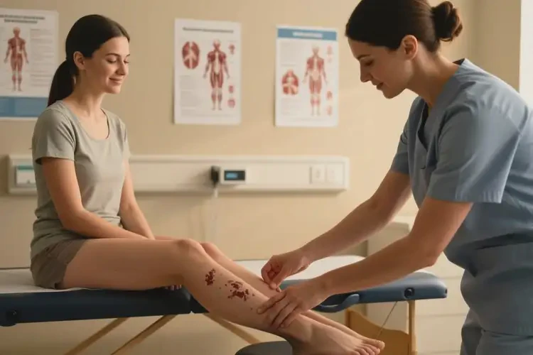 女性小腿經(jīng)常長濕疹可不可以根治(圖1)