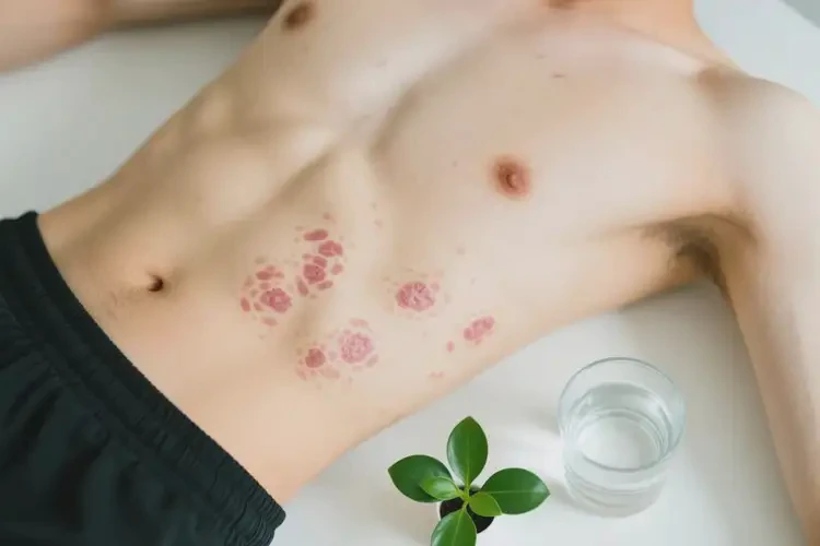 青年人肚子上偶爾起濕疹可不可以根治(圖1)