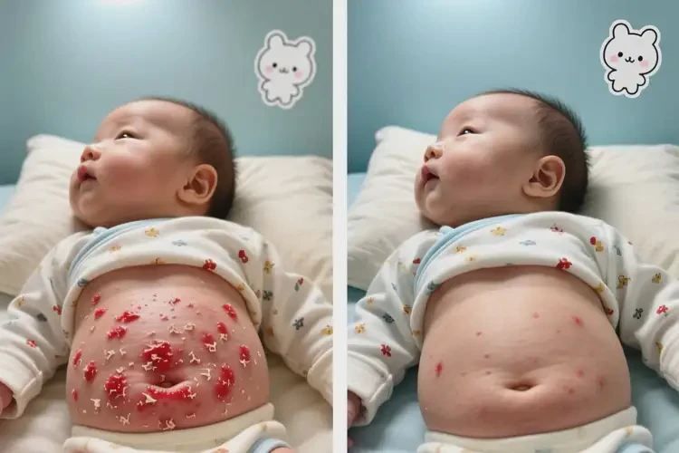 婴幼儿肚子上起湿疹可以治好吗(图2)