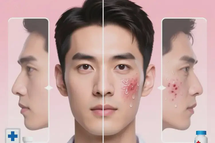 男性面部偶爾起濕疹可不可以根治(圖1)