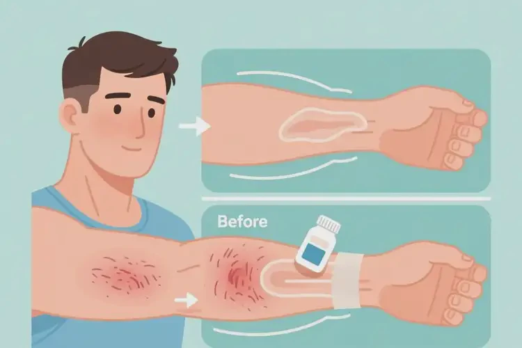 男性手臂起湿疹可不可以根治(图2)