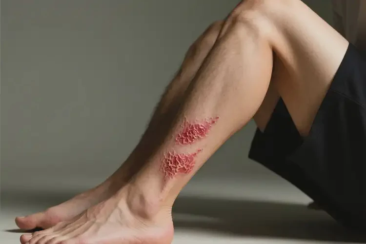 男生小腿出現(xiàn)濕疹可不可以根治(圖1)