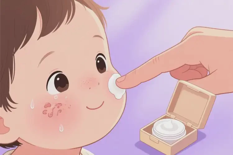 幼兒臉上出現(xiàn)濕疹可不可以根治(圖1)