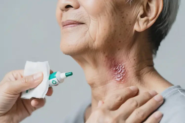 高齡老人脖子上有濕疹能不能根治(圖1)