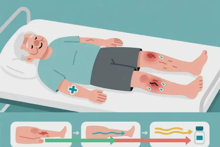 老人四肢容易起濕疹能夠徹底治愈嗎(圖1)