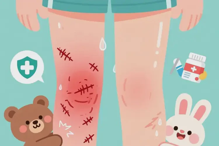 少兒大腿有濕疹可不可以根治(圖1)