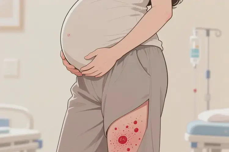 孕婦小腿上經(jīng)常起濕疹可不可以根治(圖1)