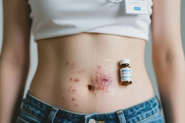 女生肚子上經常長濕疹可不可以根治(圖1)
