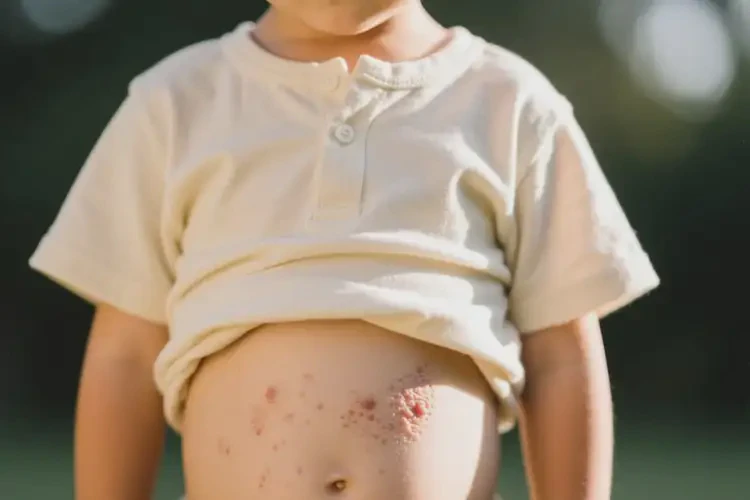 少儿肚子上有湿疹可不可以根治(图1)