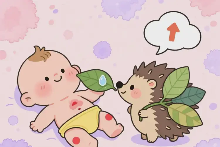 寶寶肚子上有濕疹可不可以根治(圖1)