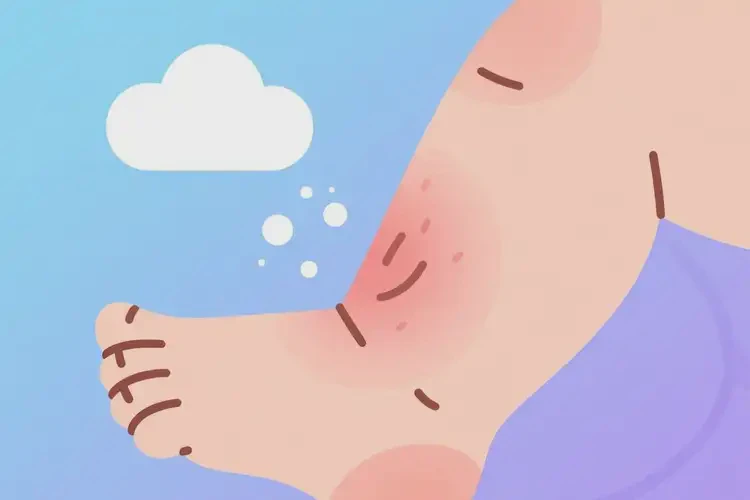 婴幼儿小腿上长湿疹不管它会自己自愈吗(图1)