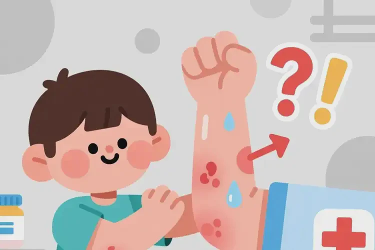 兒童手臂上偶爾長濕疹可不可以根治(圖1)