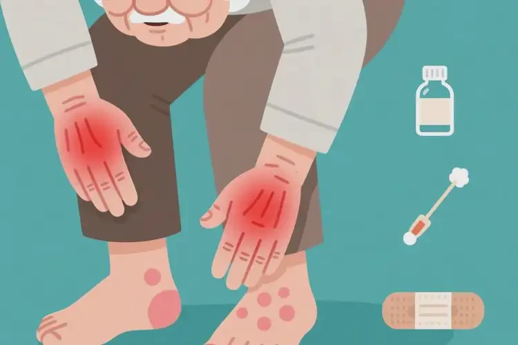 老人四肢容易起濕疹能夠徹底治愈嗎(圖2)