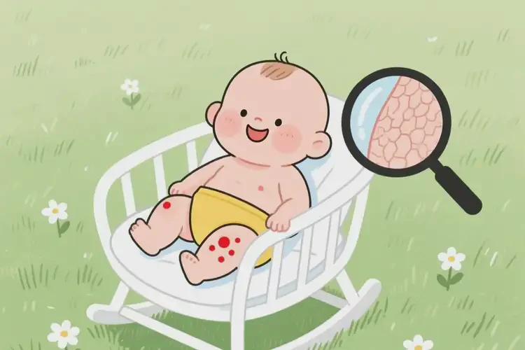 嬰幼兒大腿上偶爾長(zhǎng)濕疹可不可以根治(圖1)